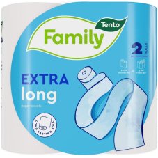 Papírová utěrka v roli TENTO Extra Long 2-vrstvá, 100% celulóza, 2 x 24 m / 2 ks