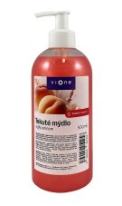 Mýdlo tekuté s perletí Vione s pumpičkou 500 ml Broskev