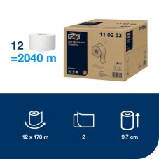 Tork papír toaletní Mini Jumbo 2-vrstvý / 12 ks