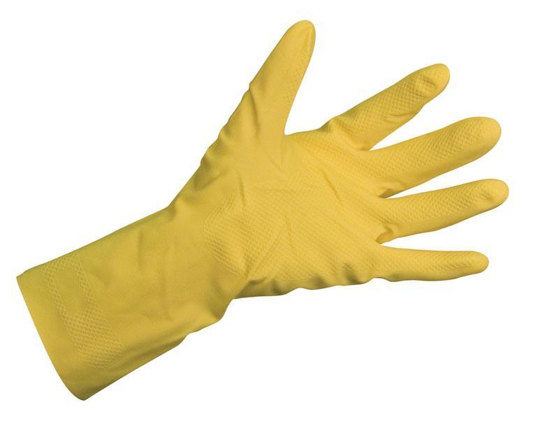 CXS rukavice ECONOHANDS PLUS, latexové, žluté vel. 7 (S)