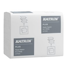 Katrin ubrousky skládané Resta 2-vrstvé bílé 140 ks / 21 bal.