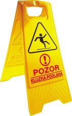 Výstražný stojan Pozor! Kluzká podlaha