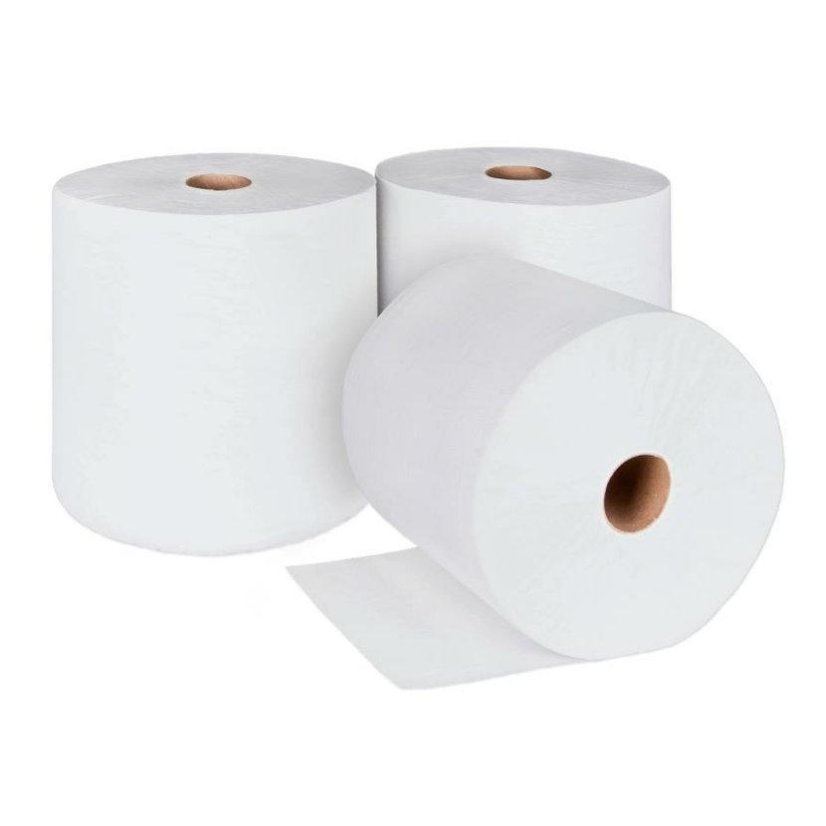 Ručník v roli průmyslový bílý, celulóza, 2-vrstvý, výška 26 cm, 240 m/ 2 ks