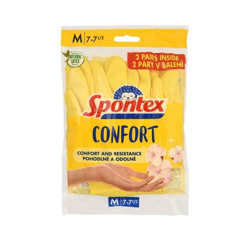 Spontex rukavice Confort vel. M, 2 páry
