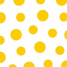 Harmony ubrousky DOTS puntík 33 x 33 cm žluté / 30 ks