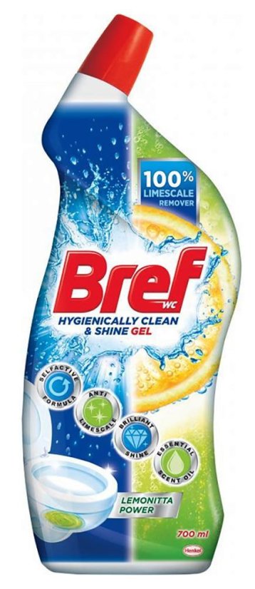 Bref Power Aktiv WC gel 700 ml Lemonita