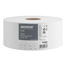 Katrin papír toaletní JUMBO Plus 230 mm, celulóza 2-vrstvý, bílý / 6 ks