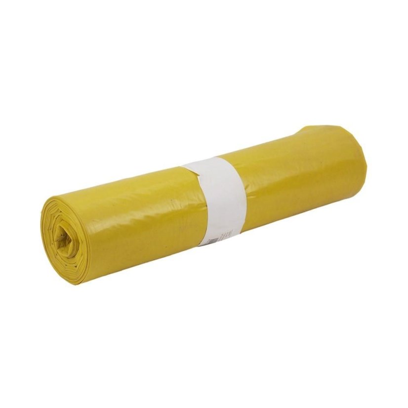 Pytel na odpadky 70 x 110 cm, 120 l, typ 60 (40 mic) 25 ks - žlutý Pytel na odpadky 70 x 110 cm, 120 l, typ 60 (40 mic) 25 ks - žlutý