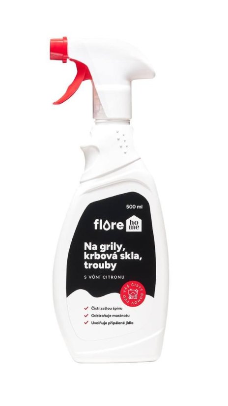 FloreHome Na grily, krbová skla, trouby 500 ml, rozprašovač