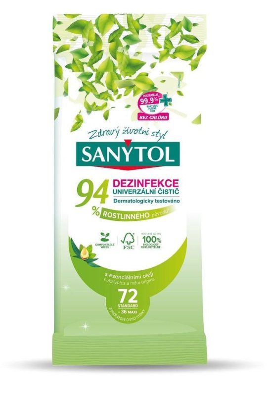 Sanytol univerzální utěrky 72 ks