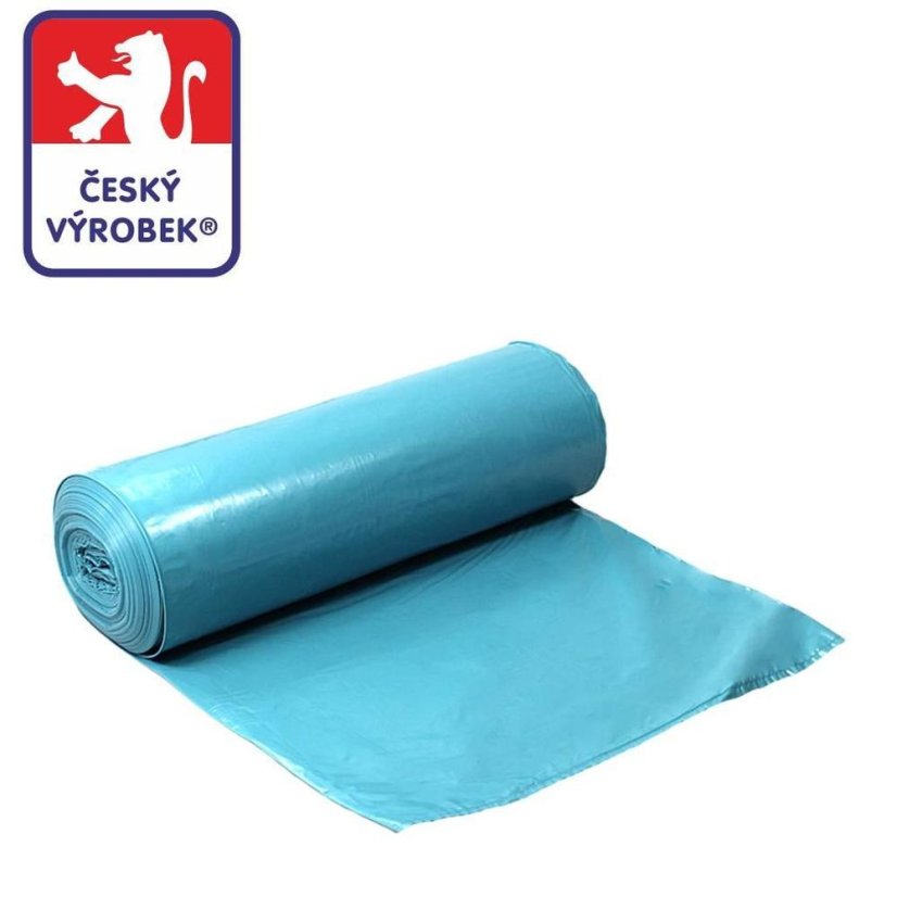Pytel na odpadky 70 x 110 cm, 120 l (40 mic) 25 ks - modrý