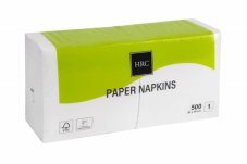 Ubrousky Gastro bílé 30x30 cm bílé, 1-vrstvé / 500 ks