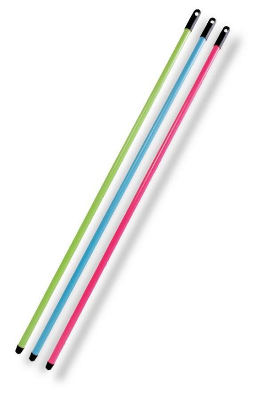 Hůl kovová 120 cm, jemný závit, závěs