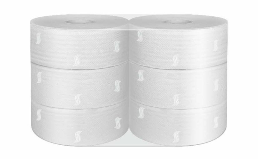 Papír toaletní JUMBO Neutral Ø 280 mm celulózový 2-vrstvý, návin 250 m / 6 ks