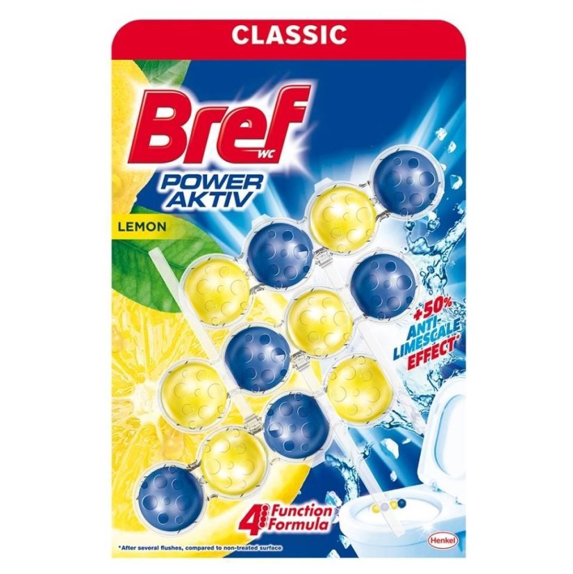 Bref WC Power Aktiv Lemon 3x 50g kuličky
