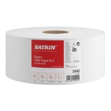 Katrin papír toaletní JUMBO M2 230 mm, 2-vrstvý, bílý / 6 ks