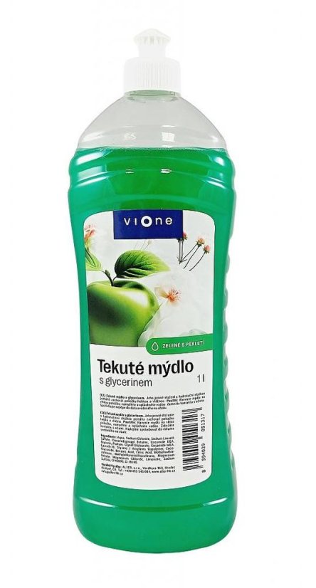 Mýdlo tekuté Vione 1 l zelené jablko