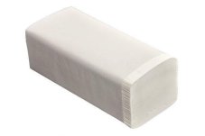Ručník ZZ 2 vrstvy, bílý 75%, 25 x 23cm 150 ks/20 bal.