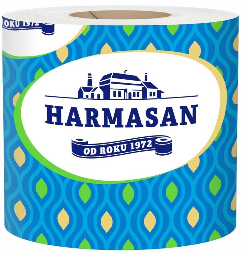 Papír toaletní Harmasan Mýval 1-vrstvý recykl, návin 50