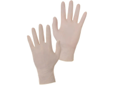 CXS rukavice BERT, jednorázové, latex, bílé, lehce pudřené/100 ks vel. L (9)