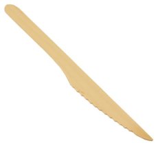 Jednorázové nádobí dřevěný nůž příborový 16 cm EKO / 100 ks