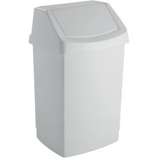 Koš odpadkový 9 l, BÍLÝ s výklopným víkem