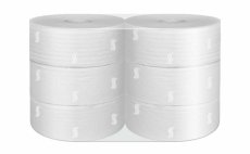 Papír toaletní JUMBO Neutral Ø 280 mm celulózový 2-vrstvý, návin 250 m / 6 ks