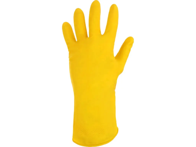 CXS rukavice NINA, gumové (latex), pro domácnost, žluté vel. 8