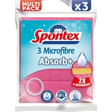 Spontex utěrka z mikrovlákna Absorb+ 3 ks
