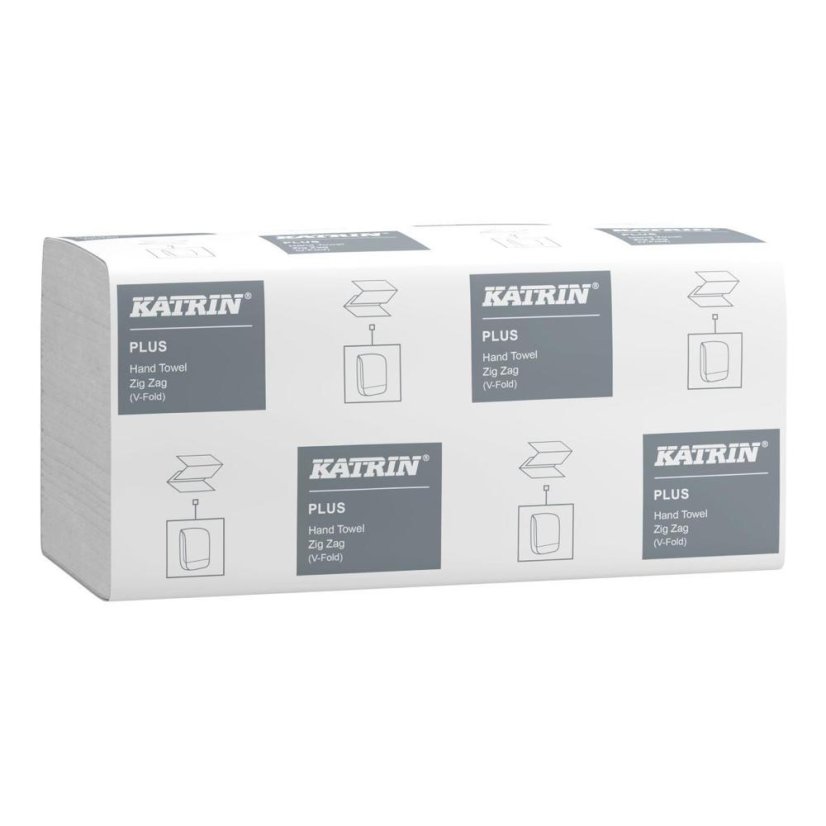 Katrin ručník ZZ HandyPack 1-vrstvý 23 x 20,7 cm 100% celulóza 300 ks / 20 bal.