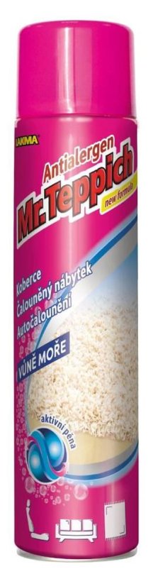 Mr.TEPPICH ANTIALERGEN suchá pěna na čištění čalounění s vůní Moře 600 ml Mr.TEPPICH ANTIALERGEN suchá pěna na čištění čalounění s vůní Moře 600 ml