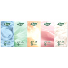 Kapesníčky papírové TENTO Natura Soft 3-vrstvé/ 10 ks