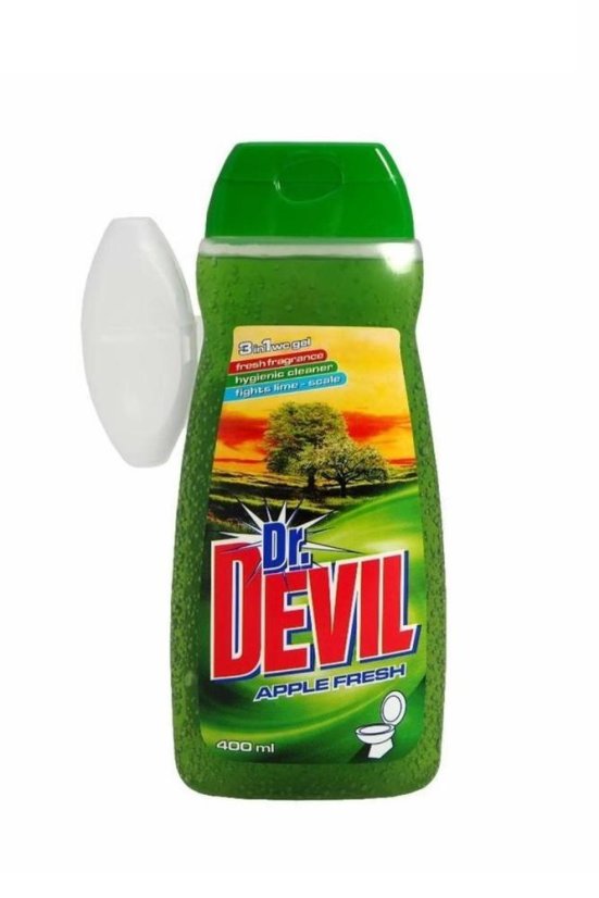 Dr.Devil WC gel 400 ml Apple + závěs