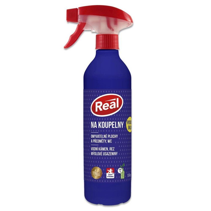 Real čistič koupelen s pumpičkou 550 g Real čistič koupelen s pumpičkou 550 g