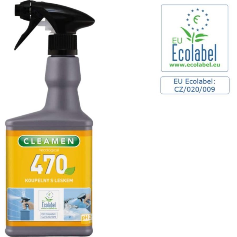 Cleamen 470 ECO na koupelny 550 ml s rozprašovačem Cleamen 470 ECO na koupelny 550 ml s rozprašovačem