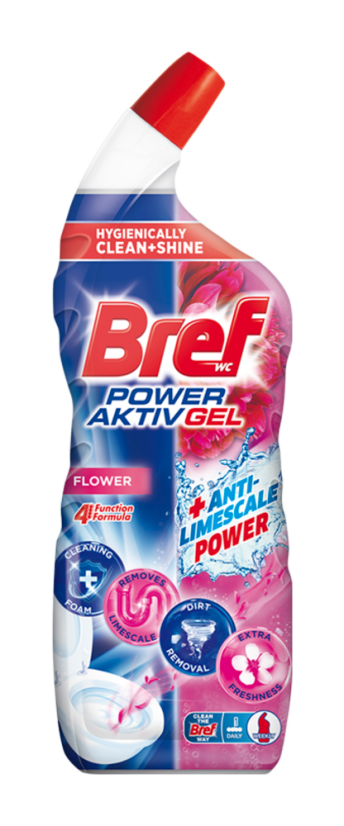 Bref WC Hygiene&Shine gel 700 ml Flower Bref WC Hygiene&Shine gel 700 ml Flower