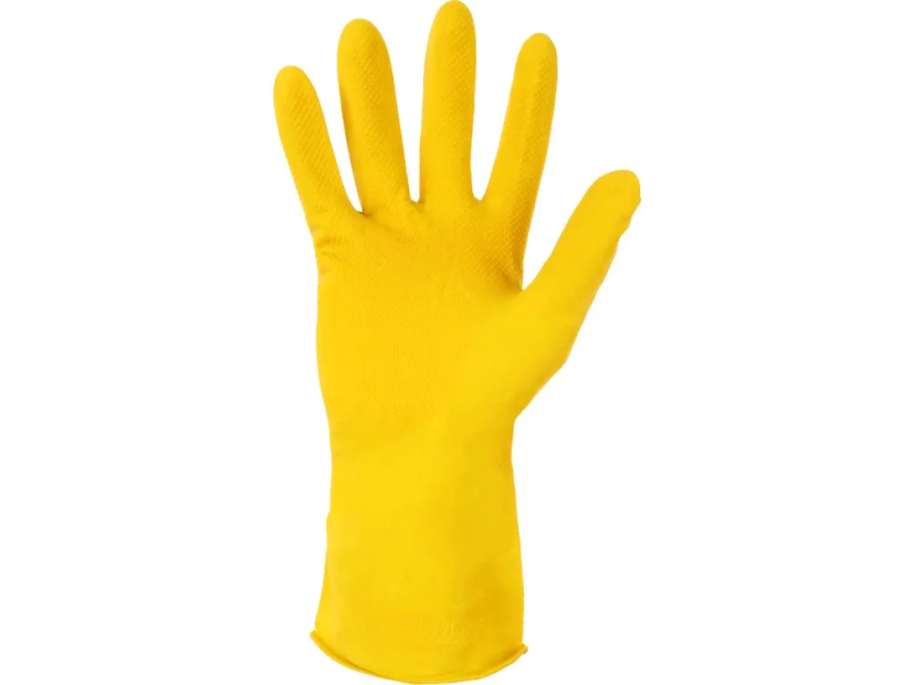 CXS rukavice NINA, gumové (latex), pro domácnost, žluté vel. 8