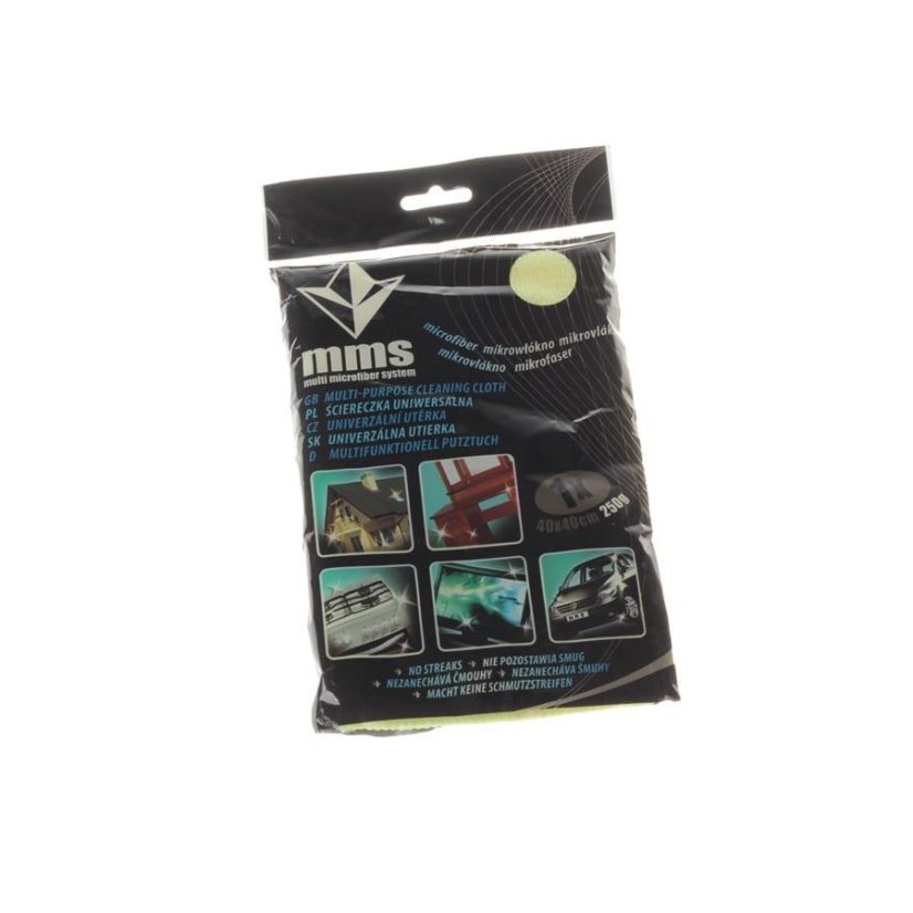 Utěrka švédská jednotlivě balená 40 x 40 cm, 250g mikrovlákno, žlutá