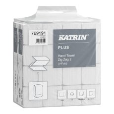 Katrin ručník ZZ HandyPack 2-vrstvý, 23 x 20,7 cm, 100% celulóza 194 ks / 16 bal