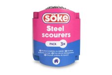 Söke drátěnka kovová 3 ks