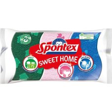 Spontex houbička viskózní Sweet Home 3ks