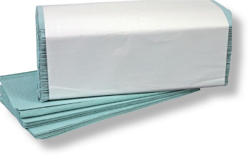 Ručník ZZ zelený 1-vrstvý 25 x 23 cm 220 ks / 20 bal Ručník ZZ zelený 1-vrstvý 25 x 23 cm 220 ks / 20 bal