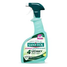 Sanytol univerzální dezinfekční čistič 4 účinky ve spreji 500 ml, limeta