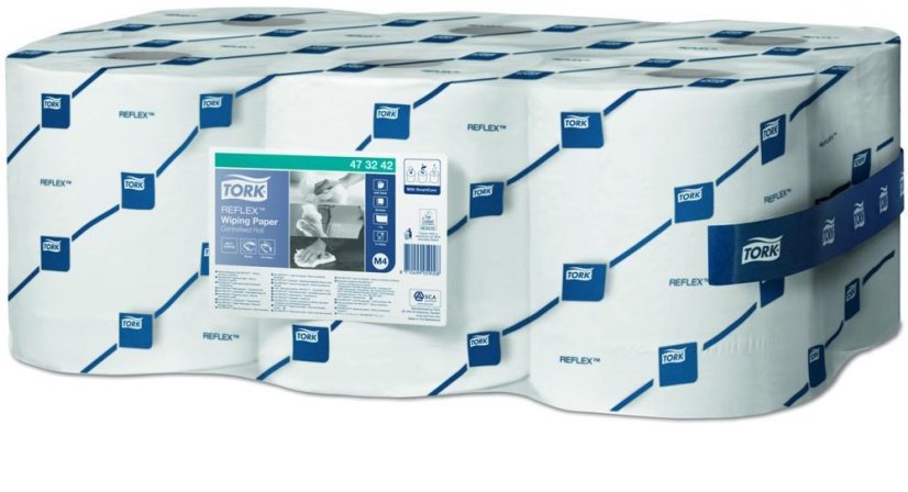 Tork ručník v roli se středovým odvíjením 1-vrstvý recykl, bílý návin 300m, 6 ks
