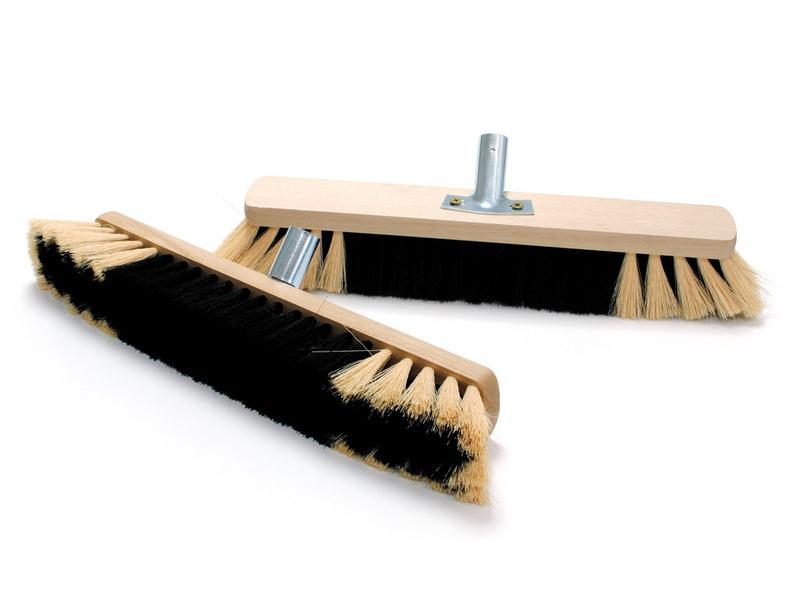 Smeták - dřevěné těleso 60 cm bez hole kov.držák na hůl