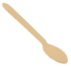Jednorázové nádobí dřevěná lžíce příborová 16 cm EKO / 100 ks