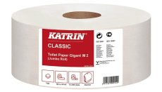 Katrin papír toaletní JUMBO 220 mm, 2-vrstvý, bílý recykl / 6 ks
