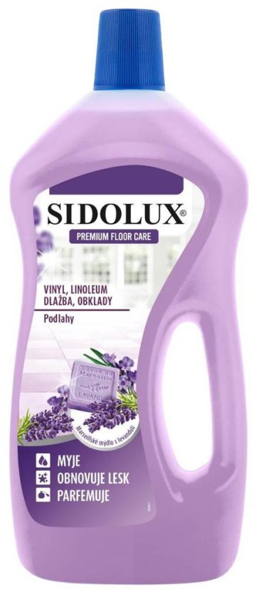 Sidolux Premium Floor Care vinyl,lino,dlažba,obklady Marseilské mýdlo s levandulí 750 ml