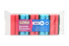 Söke houbička na nádobí profilovaná 5 ks