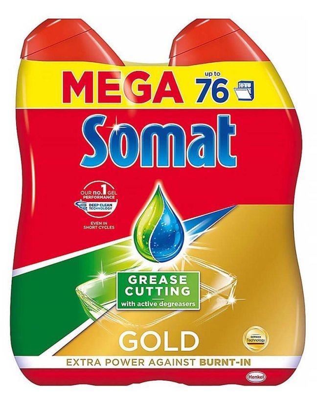 Somat Gold NeutraFresh XL gel do myčky 2x 684 ml